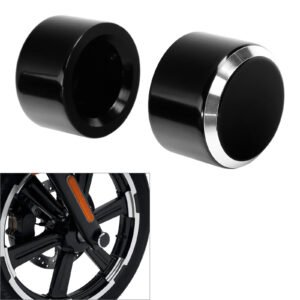 Front Axle Nut Covers Bolt Kit For Harley Davidson Dyna