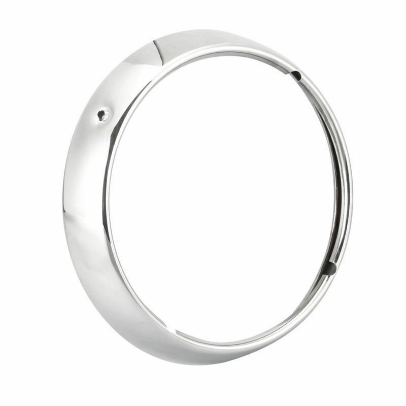 7" Chrome Headlight Lamp Trim Ring For Touring