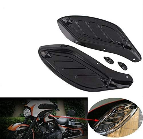 Black Adjustable Side Wing Fairing Fit For Harley Touring 1996-13 - Image 2