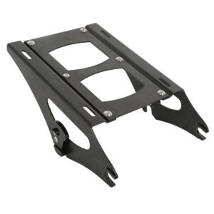 Black 2 UP Tour Pack mouting Luggage Rack