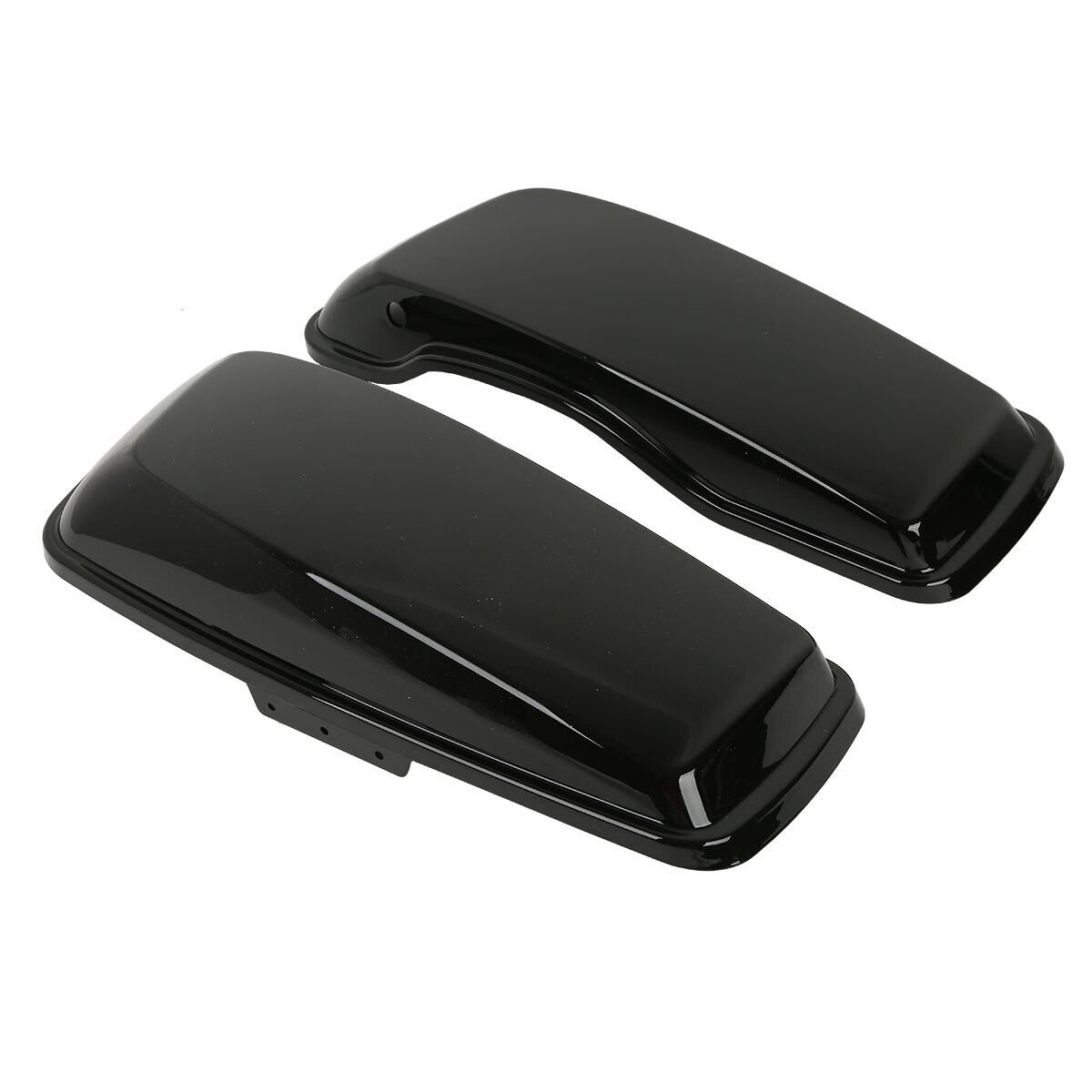 Black Saddlebag Lids for Harley Davidson Touring 2014-up - Image 2