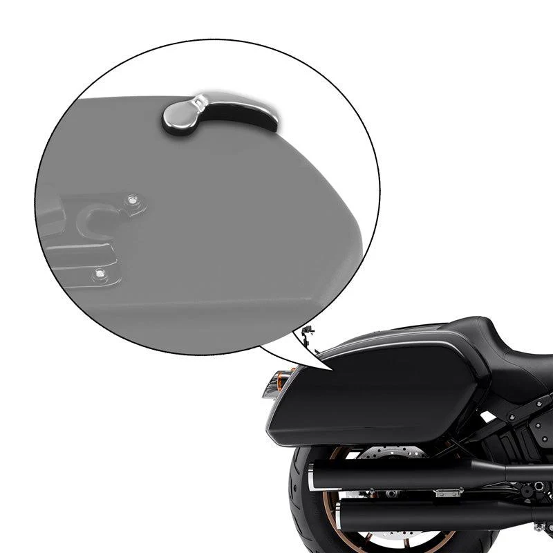 Chrome Saddlebag Lid Lifters for 2018-2024 Low Rider ST - Image 6