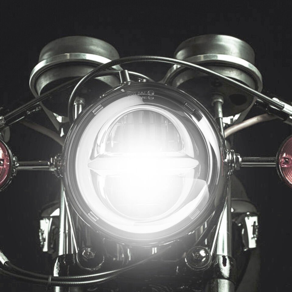 5.75" LED Projector Headlight for Sportster, Dyna, Softail - Image 5