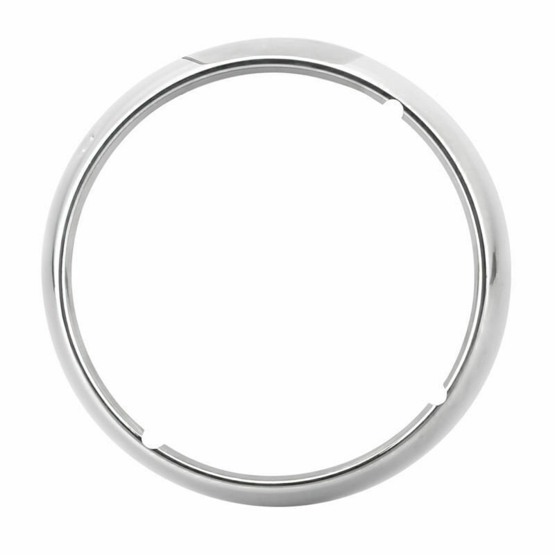 7" Chrome Headlight Lamp Trim Ring For Touring - Image 2