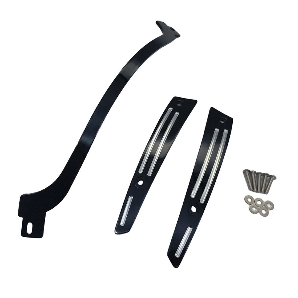 Black Windshield Trim For Harley Davidson Road Glide - Image 4