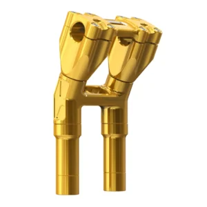 Gold 10" Riser For Harley Dyna Fat Bob/Low Rider/Street Bob