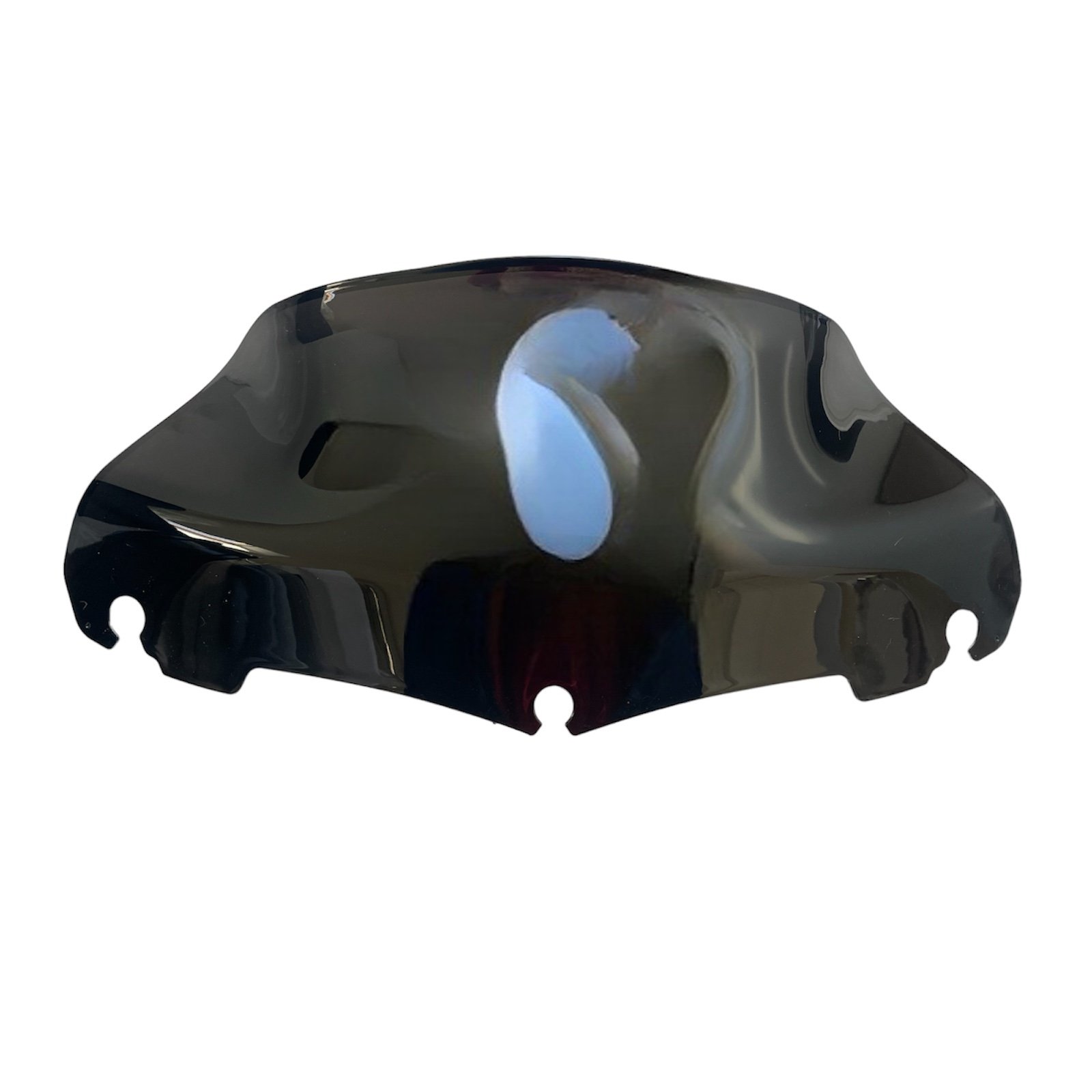 9" Black Wave Windshield Windscreen For Harley Davidson Touring 2014-up - Image 4