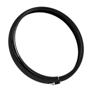 5,75" Black Headlight Lamp Trim Ring For Harley Softail