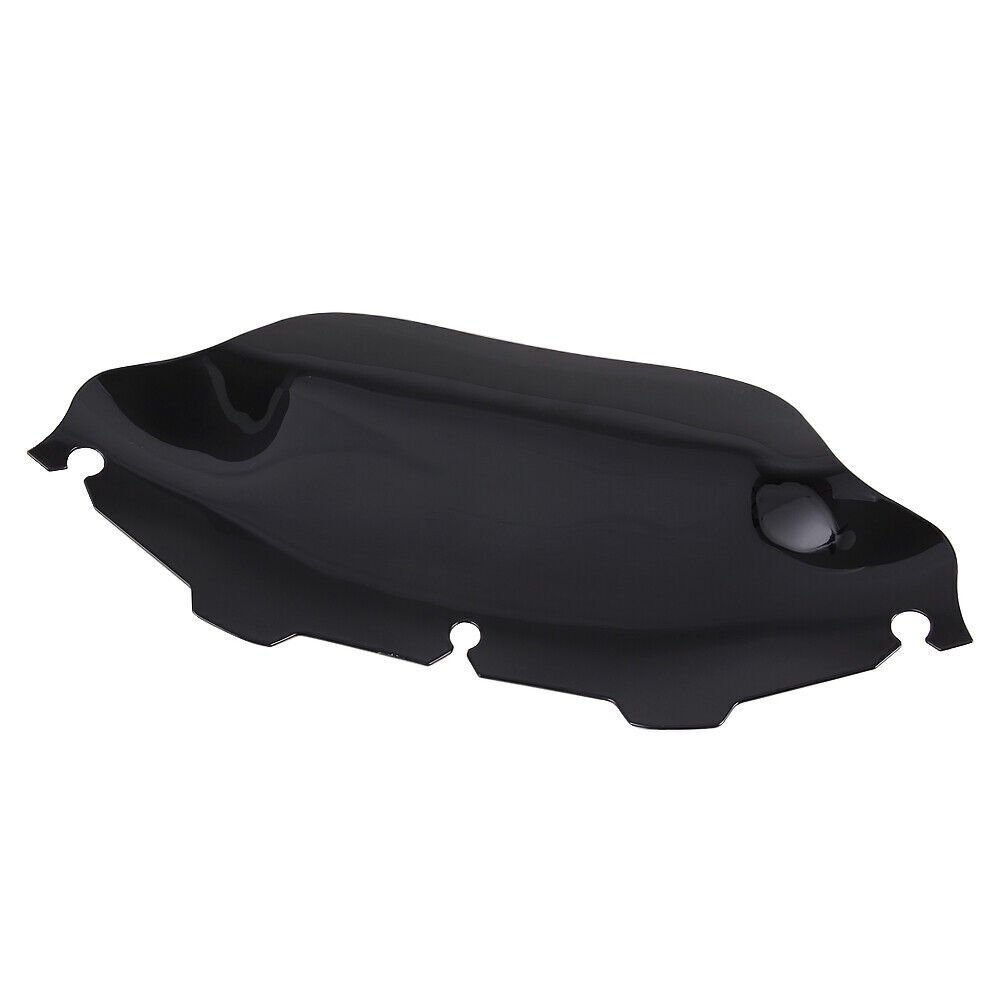 8"Black Wave Windshield Windscreen For Harley Davidson Touring - Image 5