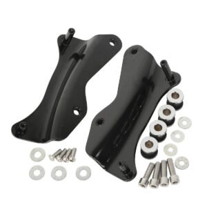 Black 4-Point Docking Hardware Kit For Harley Touring '2014+
