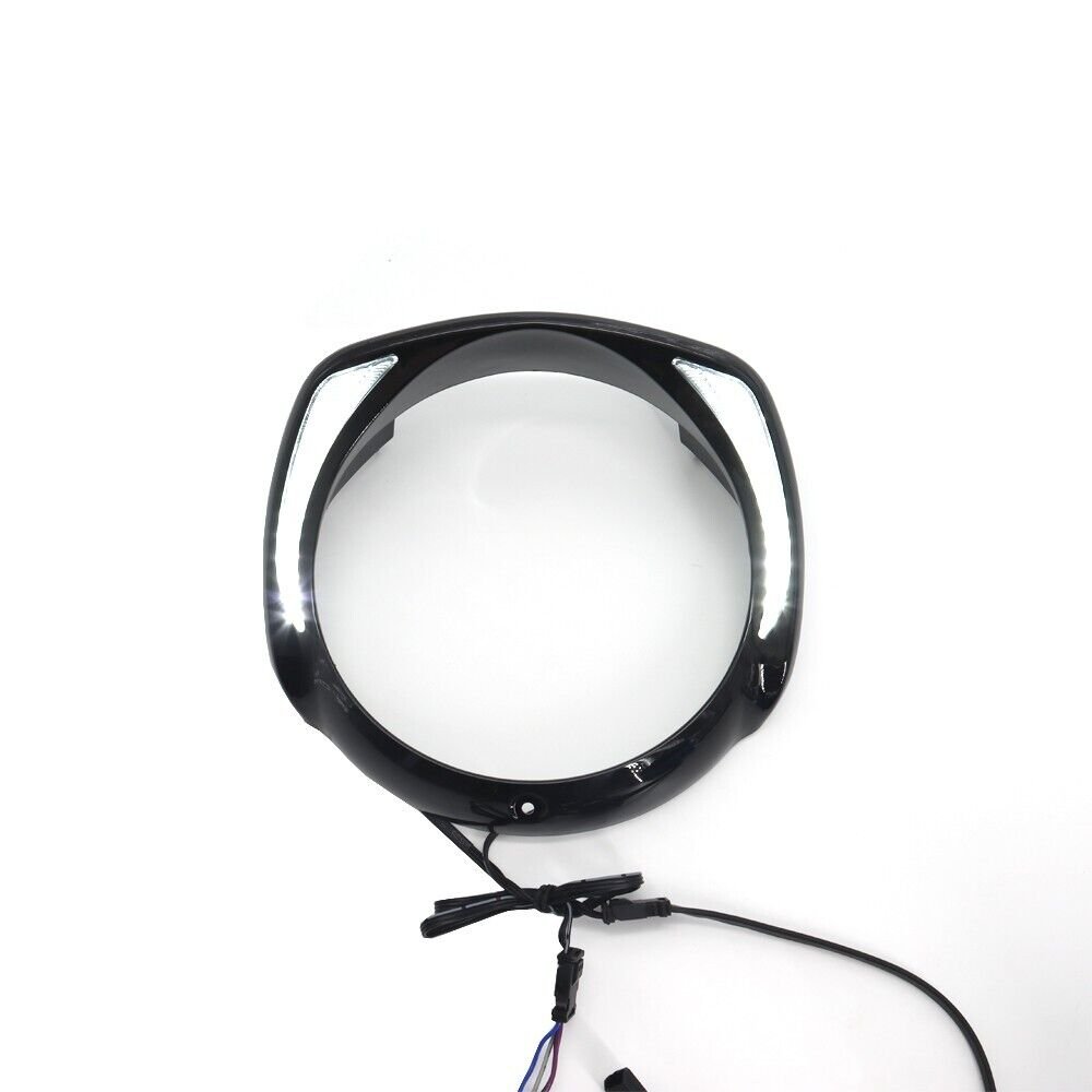 Headlights Bezel Trim Ring with LED Turn Lights