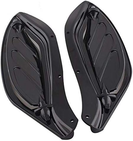 Black Adjustable Side Wing Fairing Fit For Harley Touring 1996-13 - Image 6