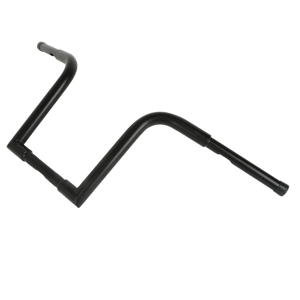 Black 12" rise Handlebar for Harley Davidson