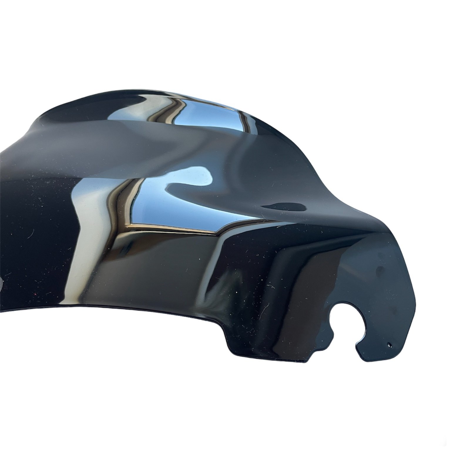 9" Black Wave Windshield Windscreen For Harley Davidson Touring 2014-up - Image 5