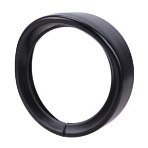 7" Black Headlight Headlamp Trim Ring For Touring