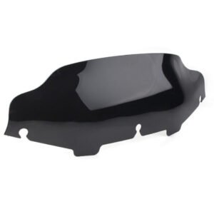 6" Black Wave Windshield For Harley Davidson Touring 1996-2013