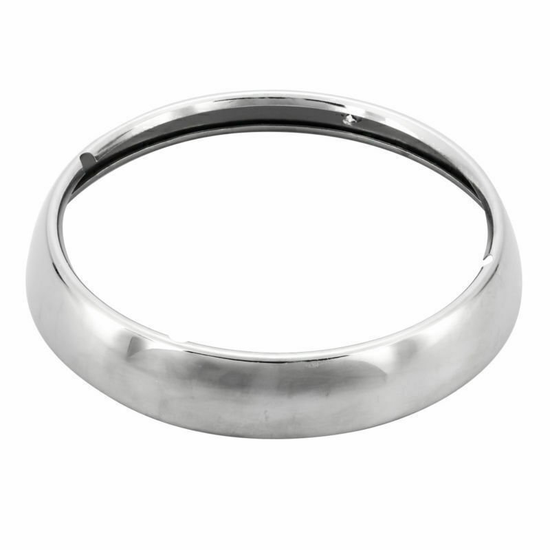 7" Chrome Headlight Lamp Trim Ring For Touring - Image 4