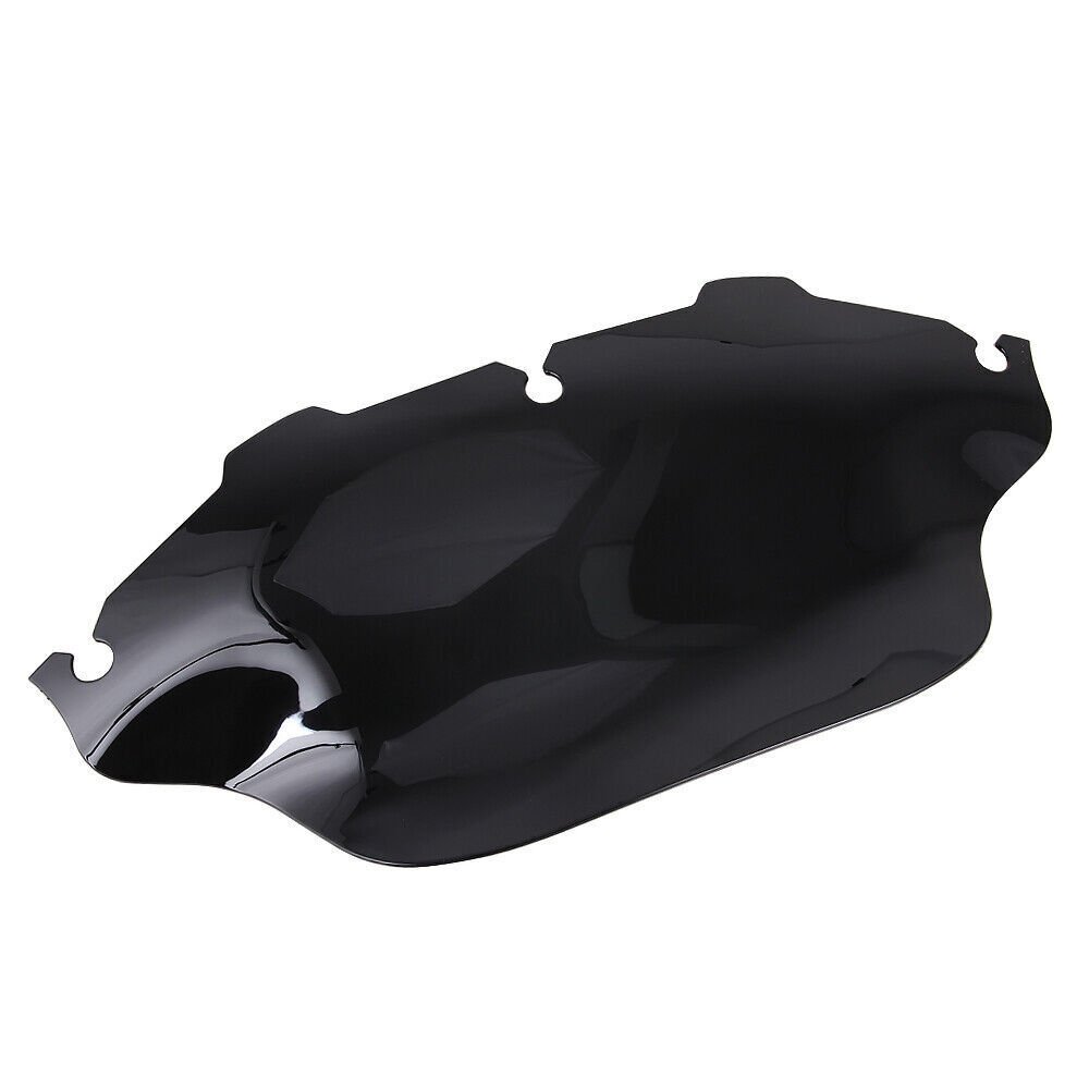 8"Black Wave Windshield Windscreen For Harley Davidson Touring - Image 4