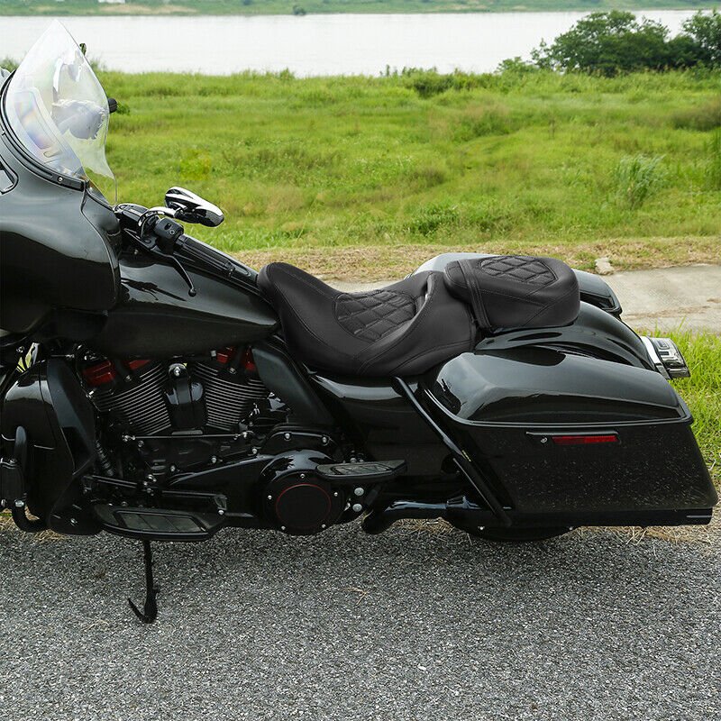 Black Driver & Passenger Seat For Touring 2014-2023 - Image 10
