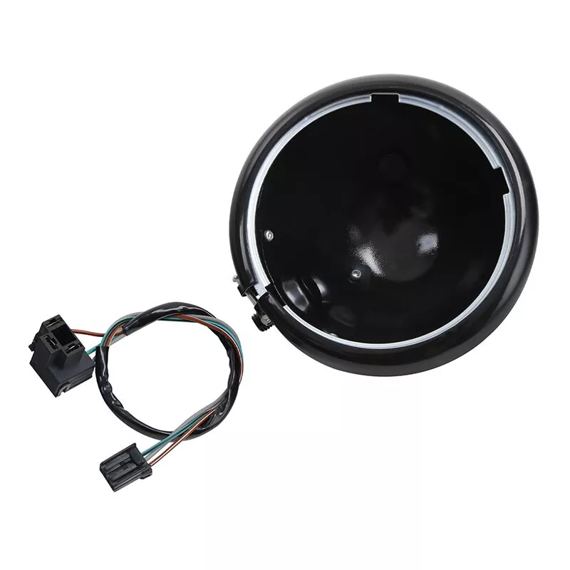 5.75" Headlight Lamp Housing Bucket & Wire Harness