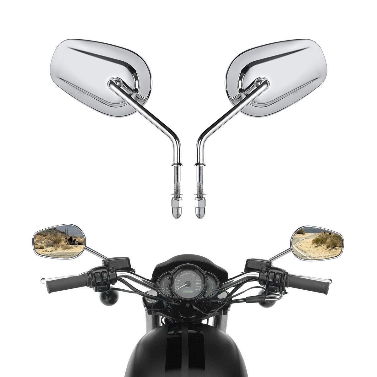 8mm Rear View Mirror for Harley Davidson - Image 6