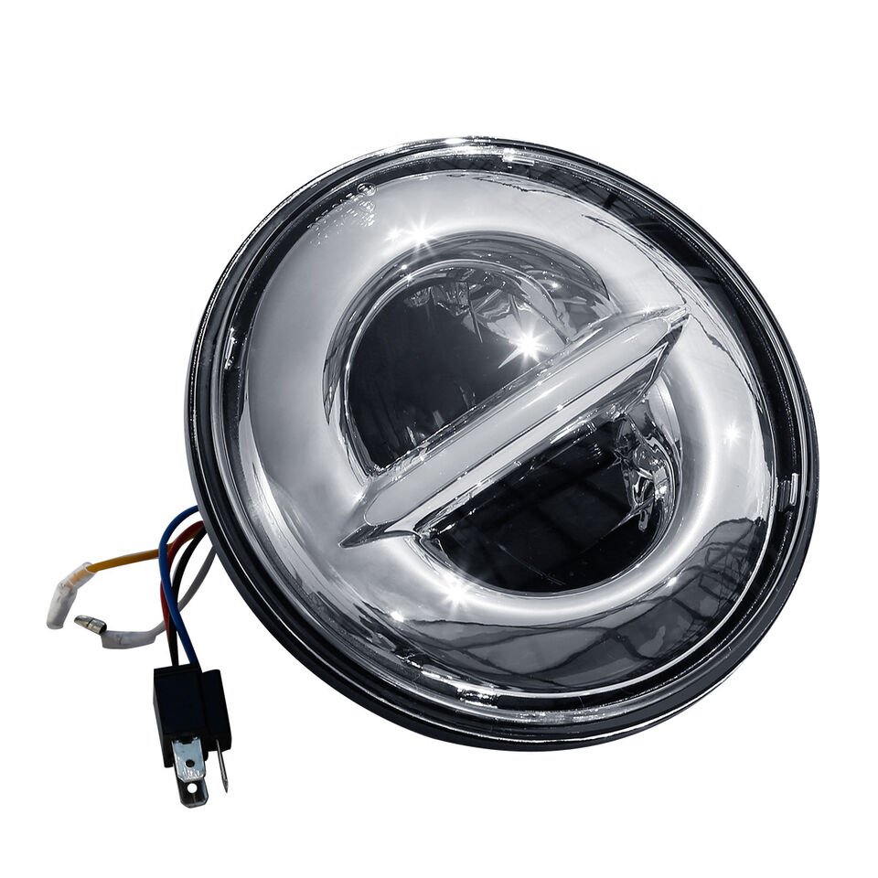5.75" LED Projector Headlight for Sportster, Dyna, Softail - Image 9
