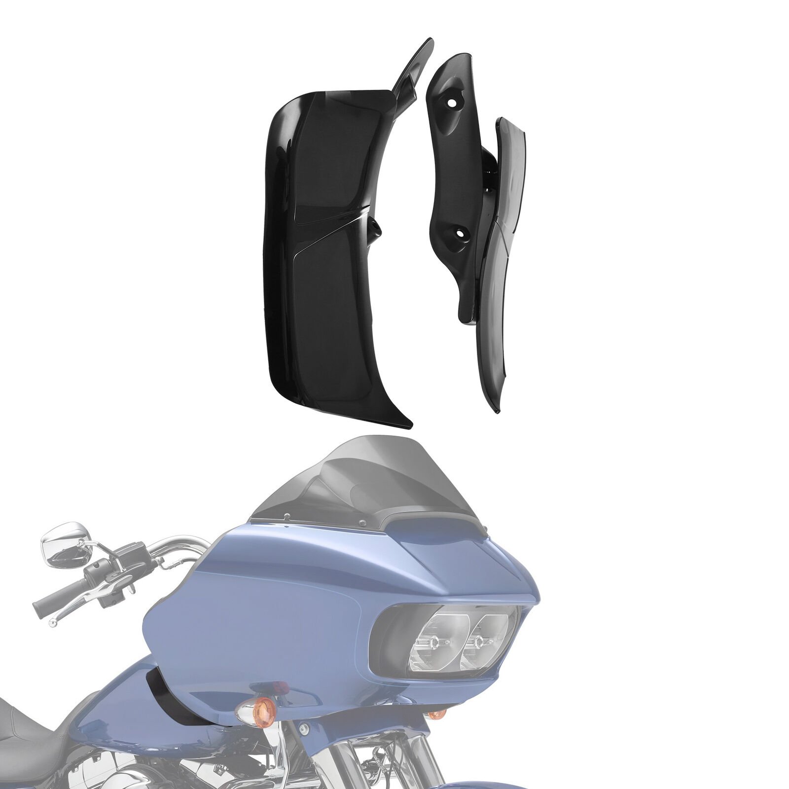 Upper Outer Fairing Air Deflectors For Road Glide - Image 2