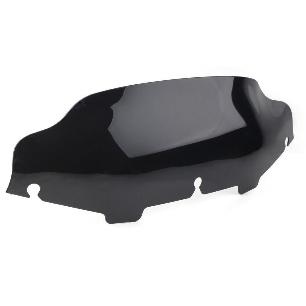 8"Black Wave Windshield Windscreen For Harley Davidson Touring - Image 2
