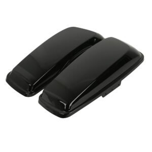 Black Saddlebag Lids for Harley Davidson Touring 2014-up