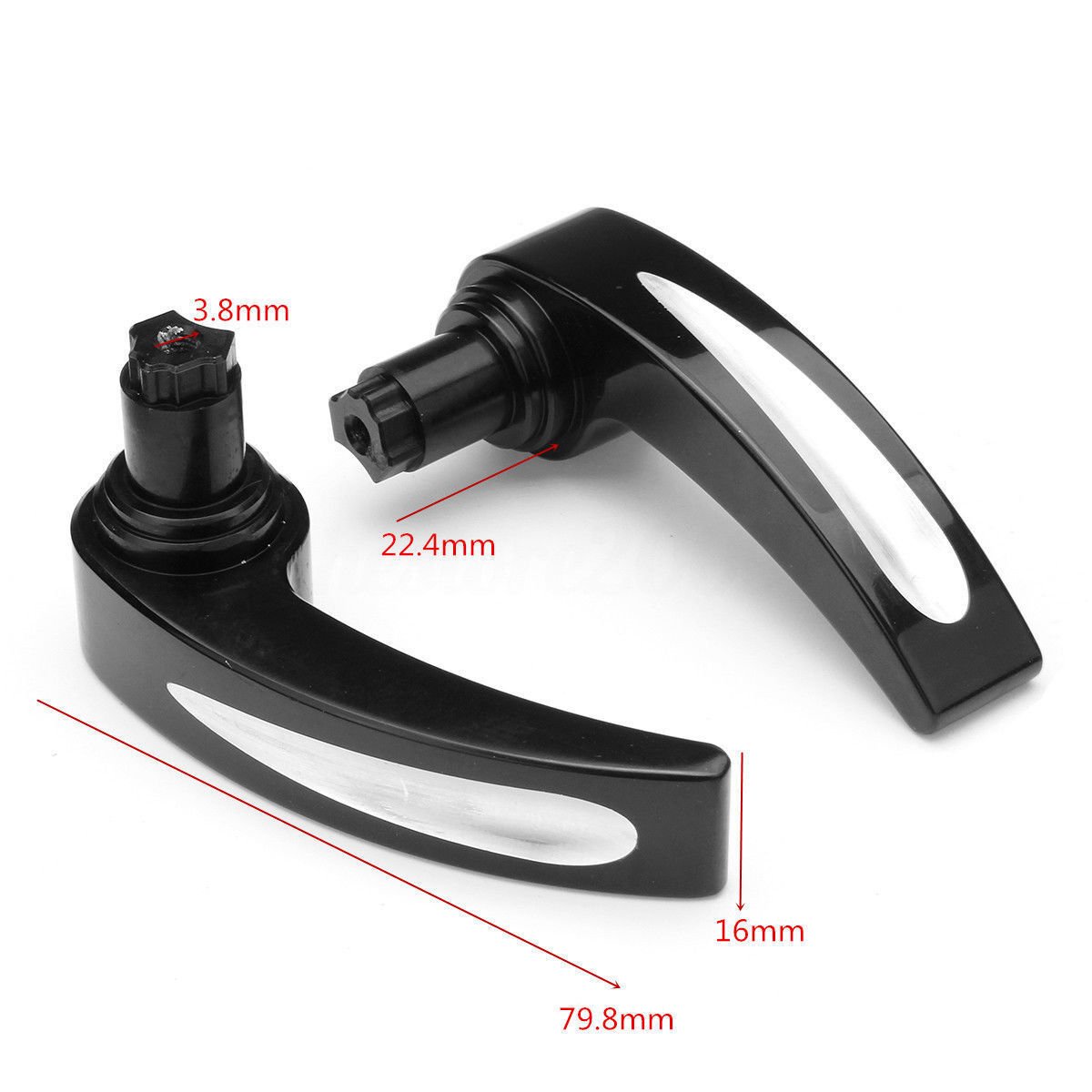 Black Saddlebag Lid Lifters for Harley Davidson 2014-up - Image 4
