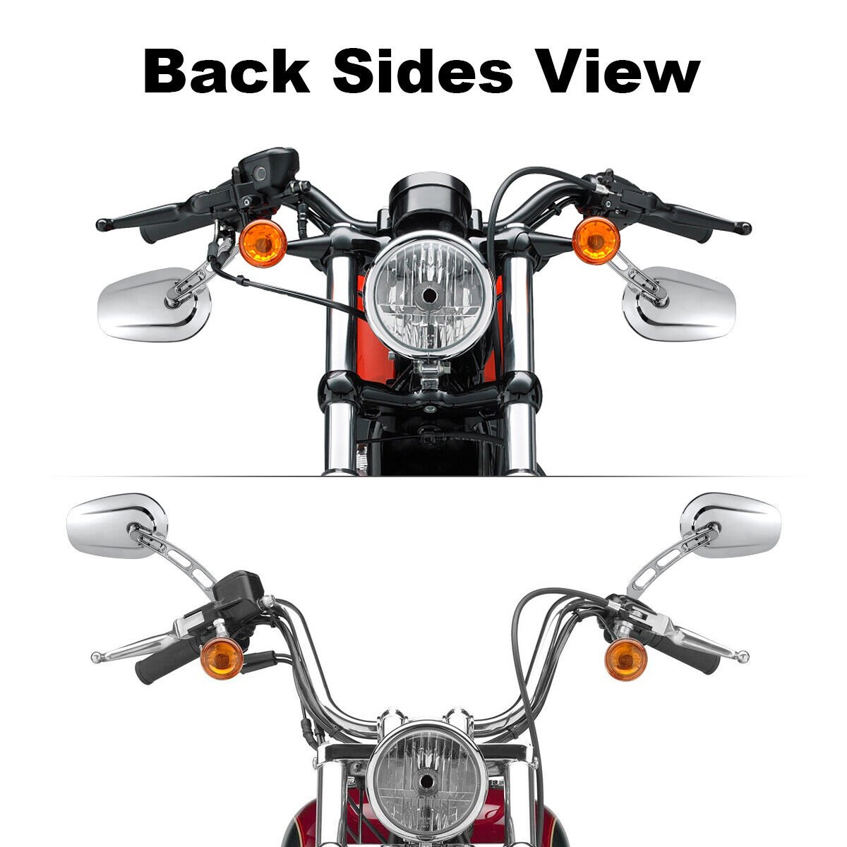 8mm Rear View Mirror for Harley Softail, Touring '83-later models - Image 8