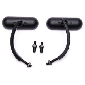 8mm and 10mm Black oval rearview mirror