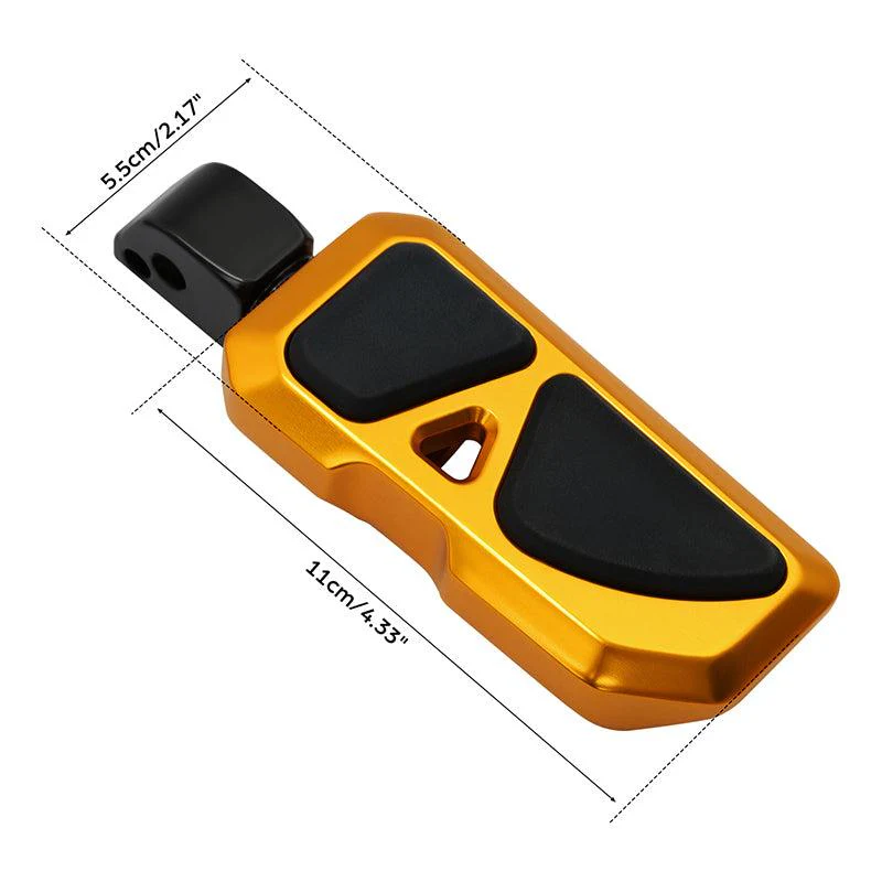 Rear Passenger Footpegs Gold Fit For Harley Softail - Image 8