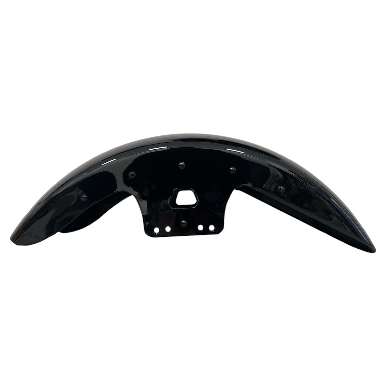 Apex Chopped Glossy Black Front Fender for Touring '14-Up - Image 2