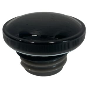 Screw-in Black Vented Gas Cap for Harley Davidson