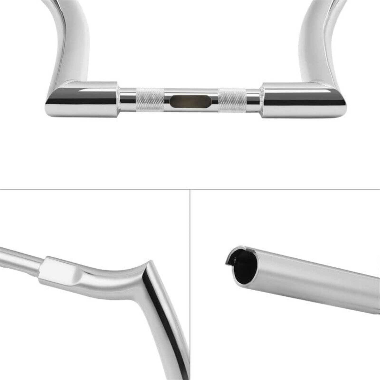 Chrome 13.8" Ape Hanger Handlebar for Harley Davidson Softail - Image 9