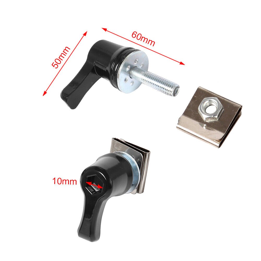 Black Hard Saddlebag Lock Mounting Screw Kit - Image 11