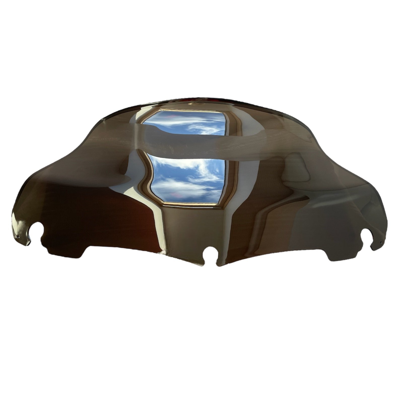 9" Smoked Black Wave Windshield Windscreen For Harley Davidson Touring 2014-up - Image 2