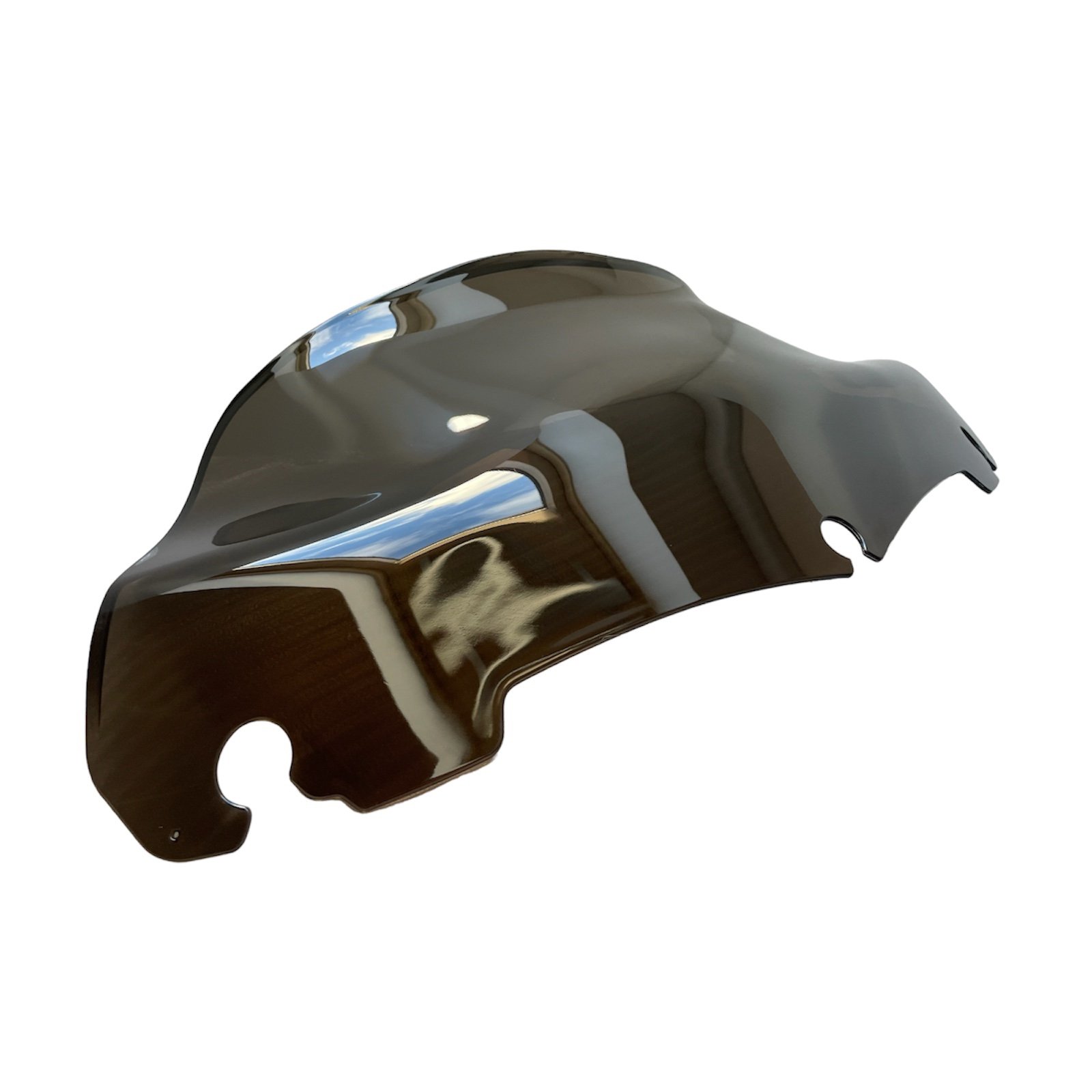 9" Smoked Black Wave Windshield Windscreen For Harley Davidson Touring 2014-up - Image 6